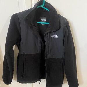 North Face Womens Small Midweight Fleece Black Jacket